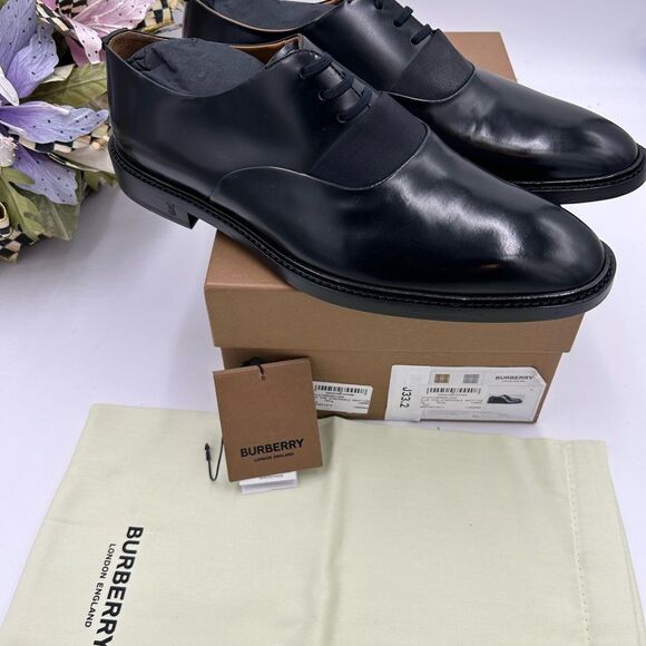Men’s Burberry leather lace up Oxford’s size 45 made in Italy - Picture 3 of 10